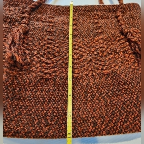 Vintage Bohemian Style‎ Brown Shoulder Length Pocketbook - Picture 6 of 9